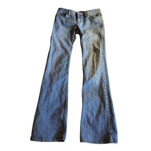 Vintage Juicy Couture Jeans Y2K Bootcut Light Wash Made in USA Women's 27